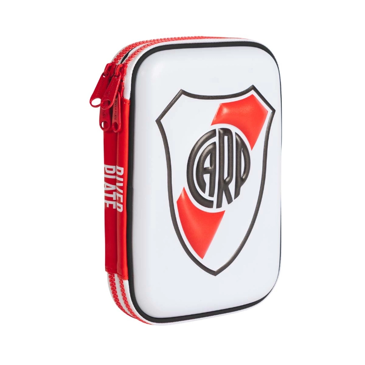 Cartuchera Escolar Mooving 2 pisos 2026 River Plate con Relieve Doble Eva Art.1514125